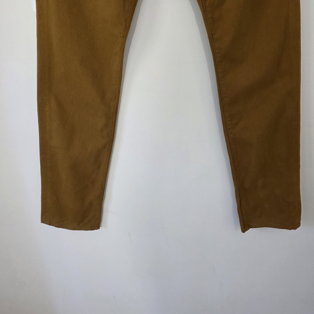 Adriano Goldschmied The Graduate Tailored Leg Pant in Golden Brown Sz 32X34 NEW - Picture 4 of 11